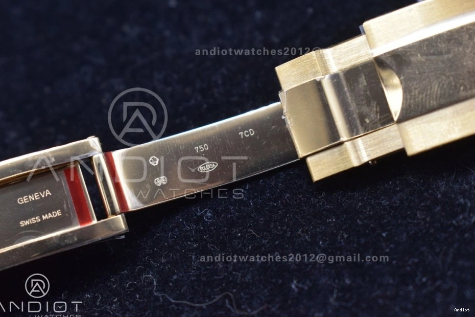 Best V2 116519 Case Rubber Strap 904L SA4130 Gold Daytona Black Clean SS Edition On 1:1 Dial 0418